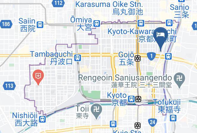 Kyoto City Shimogyo Ward - Hotel Amanek Kyoto Kawaramachi Gojo Maps