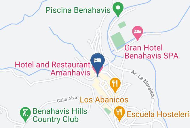Malaga - Hotel And Restaurant Amanhavis Maps