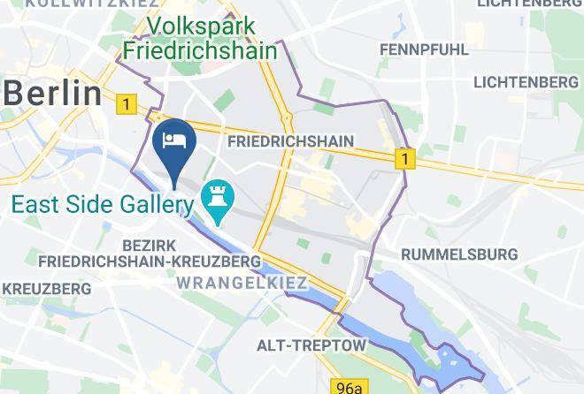 Stadt Berlin - Hotel Amano East Side Maps
