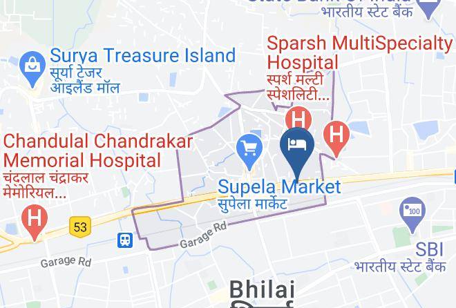 Bhilai - Hotel Amantran Maps