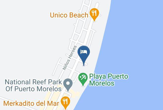 Puerto Morelos - Hotel Amar Inn Maps