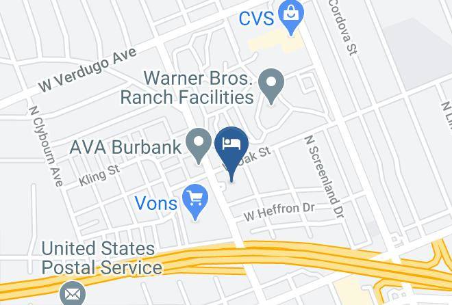 Los Angeles - Hotel Amarano Burbank Hollywood Maps