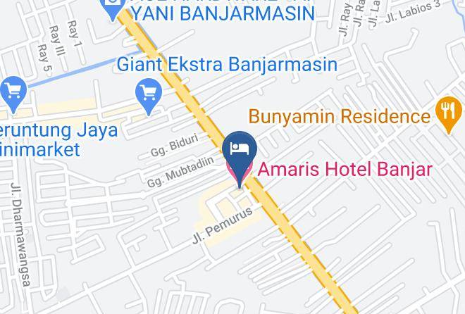Banjar Regency - Amaris Hotel Banjar Maps