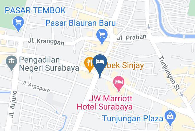 Kota Surabaya - Amaris Hotel Embong Malang Surabaya Maps