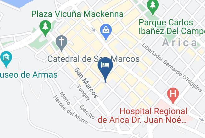 Arica Province - Hotel Amaru Express Maps