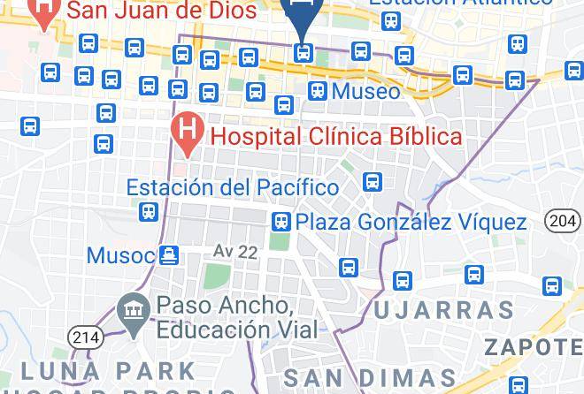 San Jose - Hotel Amazilia Dorada Maps