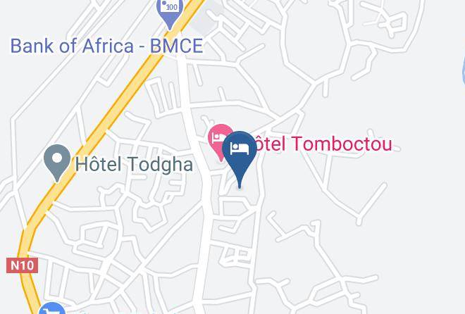 Tinghir - Kasbah Hotel Essalam Maps