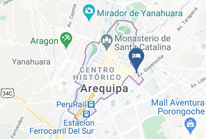 Arequipa - Hotel Amazonas Maps