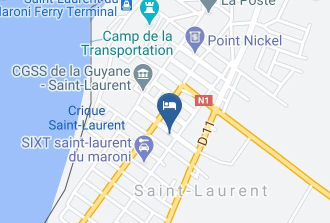 Saint Laurent Du Maroni - Hotel Amazonia Du Fleuve Maps