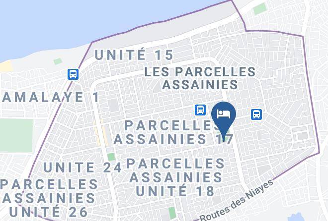 Dakar - Hotel Ambassade Des Parcelles Maps