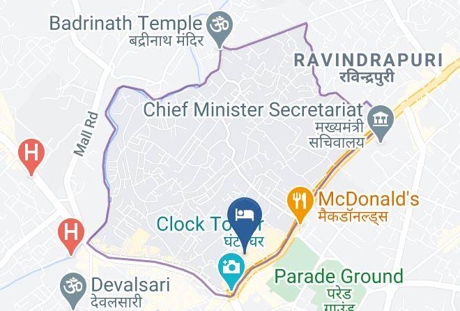 Dehradun - Hotel Ambassador Bay Leaf Restaurant Maps