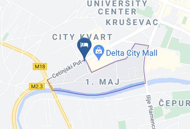 Podgorica - Hotel Ambiente Maps