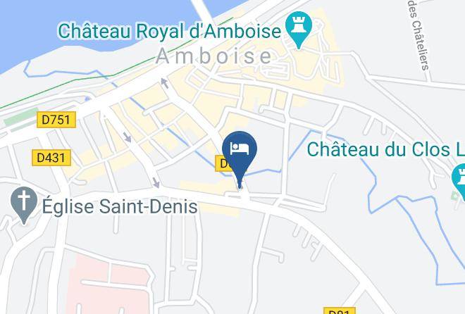 Indre Et Loire - Hotel Amboise Le Blason Maps
