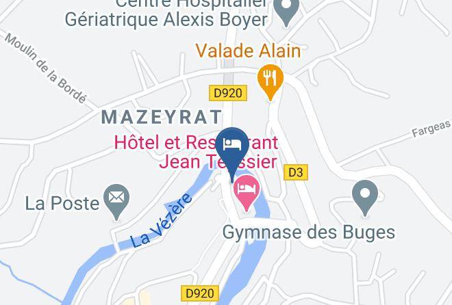 Correze - Hotel Ambroise Et Restaurant Chichi Pompon Maps