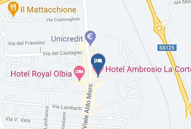 Sassari - Hotel Ambrosio La Corte Maps