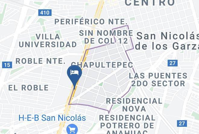 San Nicolas De Los Garza - Hotel Amega Maps