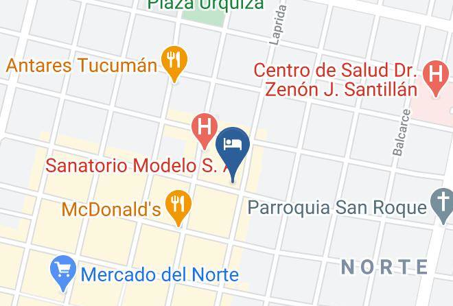 Tucuman City - Hotel Amerian Tucuman Apart & Suites Maps