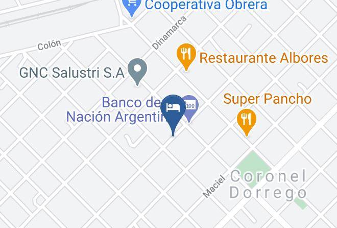 Coronel Dorrego - Hotel America Maps