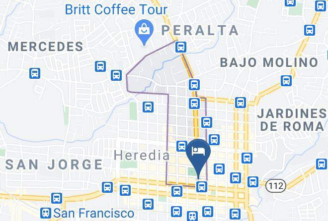 Heredia - Hotel America Heredia Maps