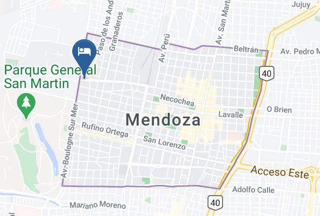 Mendoza - Hotel America Maps