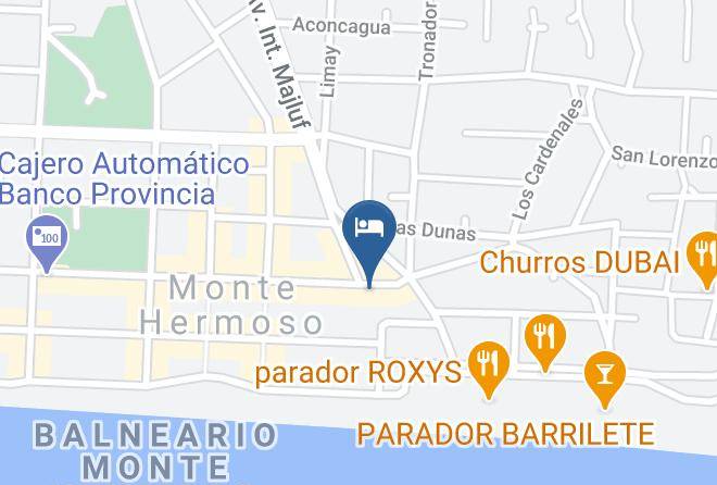 Monte Hermoso - Hotel America Maps