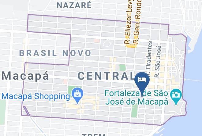Macapa - Hotel America Novo Mundo Maps