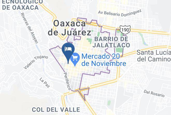 Oaxaca De Juarez - Hotel America Maps