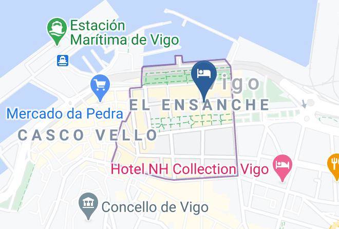 Pontevedra - Hotel America Vigo Maps