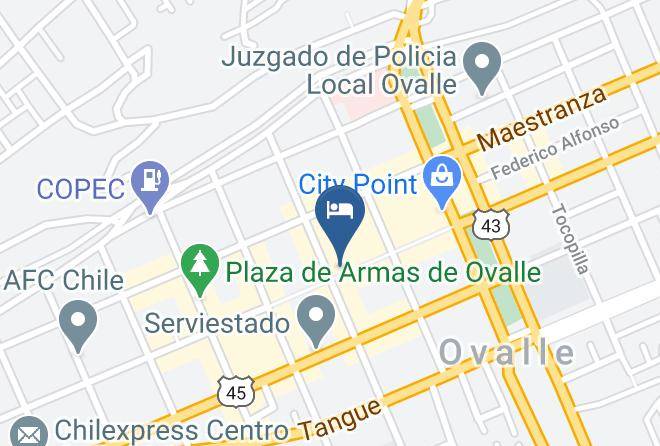Hotel American De Ovalle Map