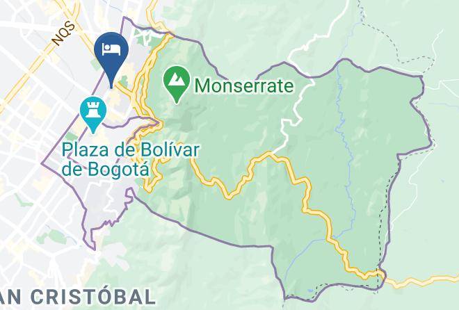 Hotel Americano Bogota Map