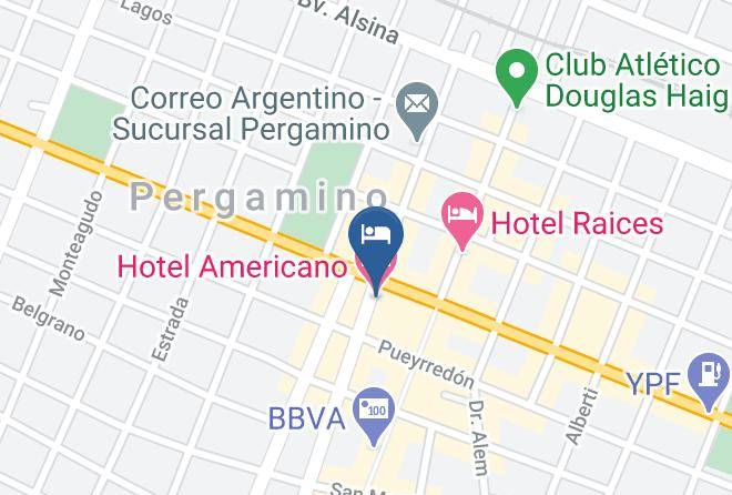 Pergamino - Hotel Americano Maps