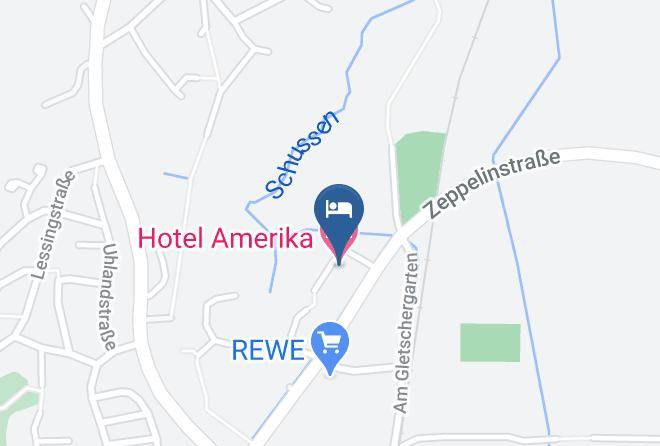 Biberach - Hotel Amerika Maps