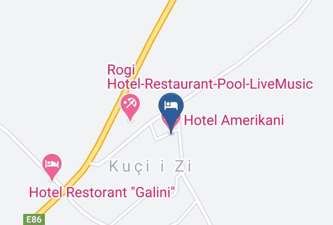 Korce - Hotel Amerikani Maps
