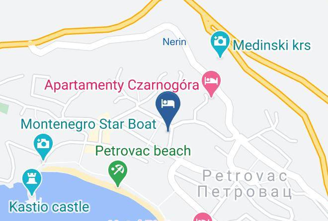 Budva - Hotel Ami Budva Petrovac Maps