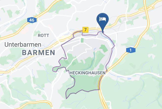 Hotel Amical Wuppertal Barmen Map
