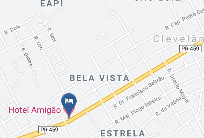 Clevelandia - Hotel Amigao Maps