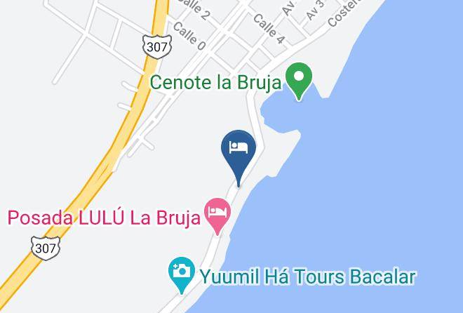 Bacalar - Amigos Hotelito Bacalar Maps