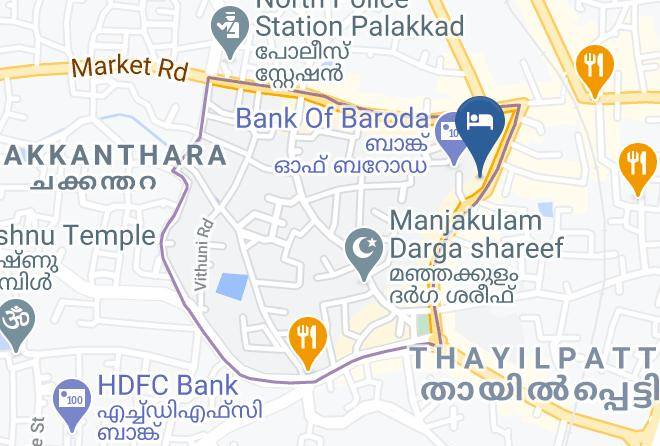 Palakkad - Hotel Ammbadi Maps