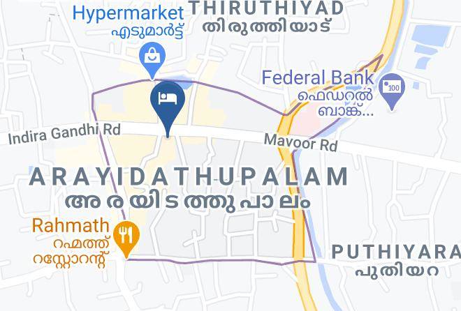 Kozhikode - Hotel Amrutha Maps