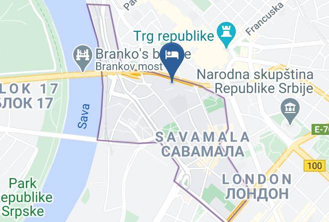 Belgrade City - Hotel Amsterdam Maps
