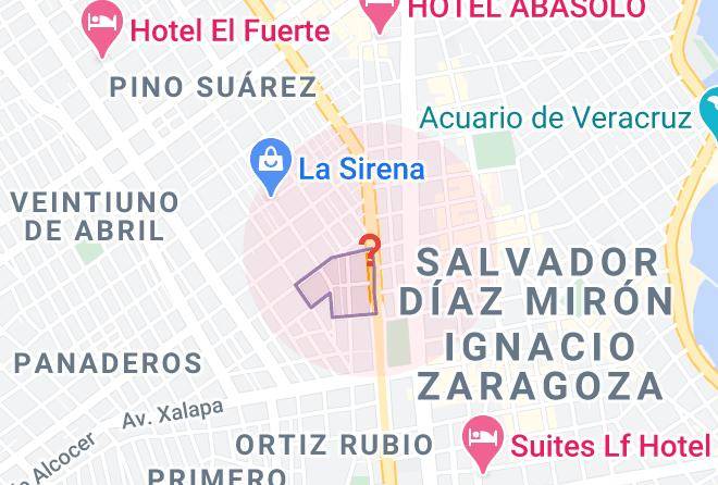 Veracruz Venustiano Carranza - Hotel Amueblados Miguel Aleman Maps