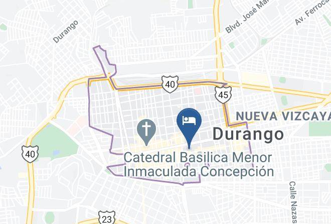 Durango Durango Centro - Hotel Ana Isabel Maps