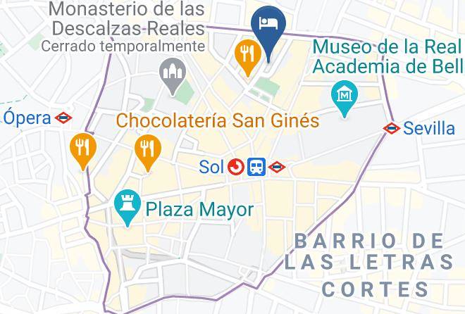 Madrid - Hotel Anaco Maps
