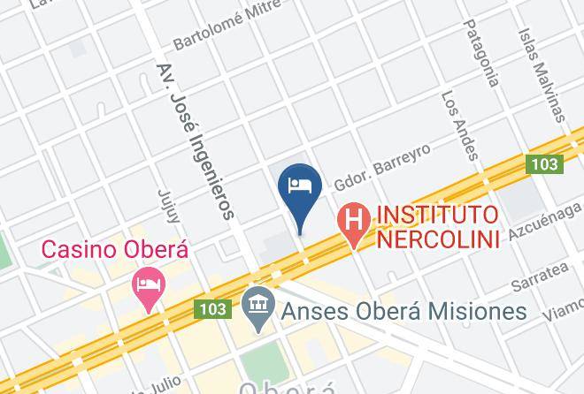 Obera - Hotel Anahi Maps