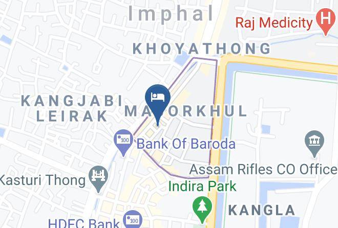 Imphal - Hotel Anand Continental Maps