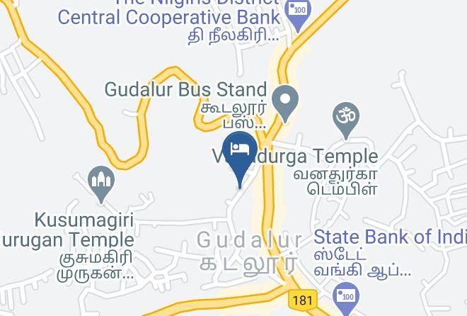 Gudalur - Hotel Anasuya Regency Maps