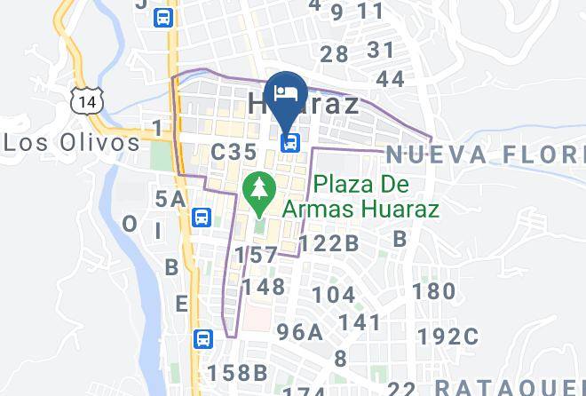 Huaraz - Hotel Ancash Maps