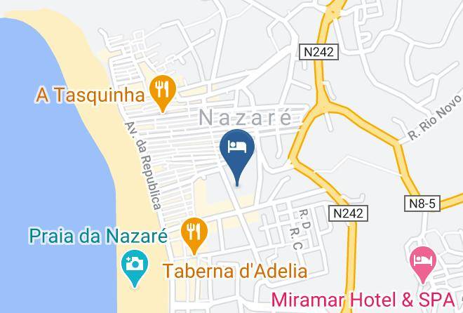 Hotel Ancora Mar Nazare Map