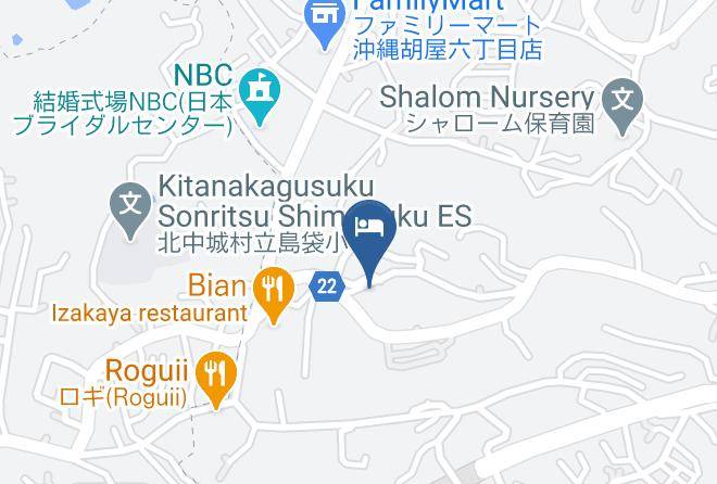 Okinawa City - Hotel And Condominium Bin Maps