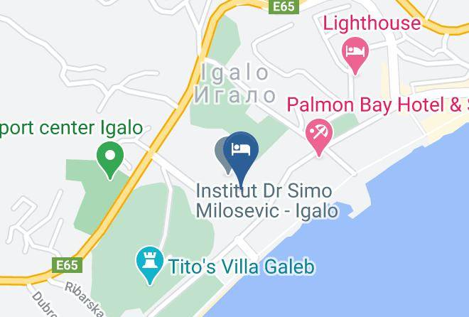 Herceg Novi - Hotel And Health Center Igalo Maps